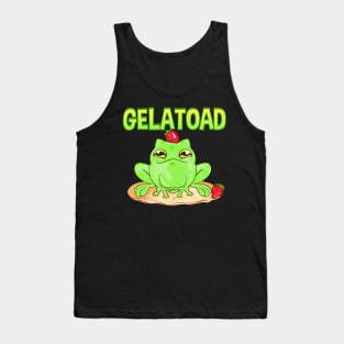 Gelatoad | Funny Food Lover Gifts | Jelly Amphibious Frog Tank Top